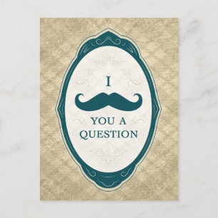 Invitation Carte Postale Je Dois Vous Poser Une Question Cadre Vintage