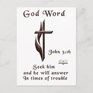 Invitation Carte Postale Jean 3:16