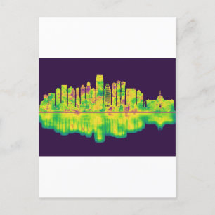 Invitation Carte Postale Jersey City New Jersey Skyline