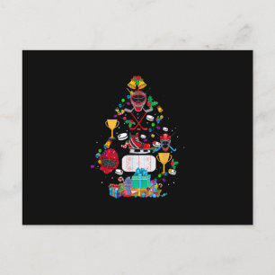 Invitation Carte Postale Joli garçon cadeau drôle arbre ornement Noël hocke
