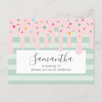 Jolie fête d'anniversaire avec Drip Rose et paille