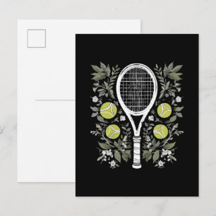 Invitation Carte Postale Joueuse de tennis