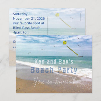 Invitation Carte Postale Jours de plage Fête sur la plage