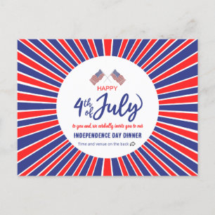 Invitation Carte Postale Jubilé patriotique radieux
