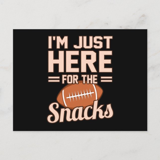 Invitation Carte Postale Juste Ici Pour Snacks Football Player Coach Jeu (Devant)