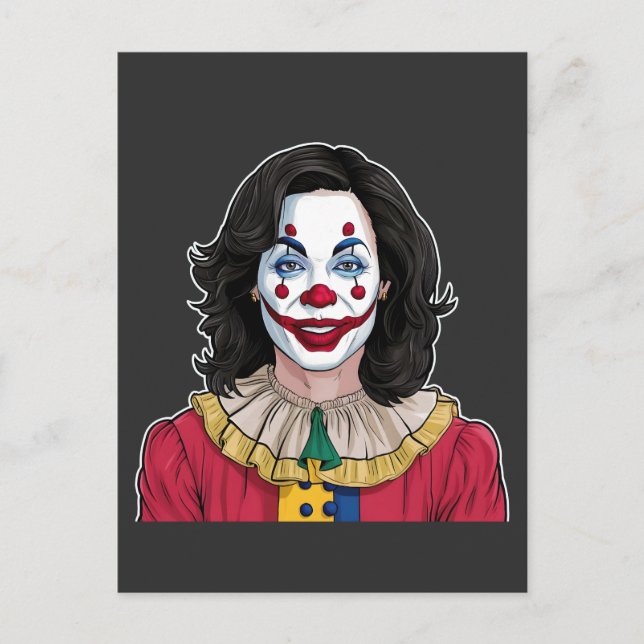Invitation Carte Postale Kamala Harris Éffrayant Halloween Clown Election 2 (Devant)