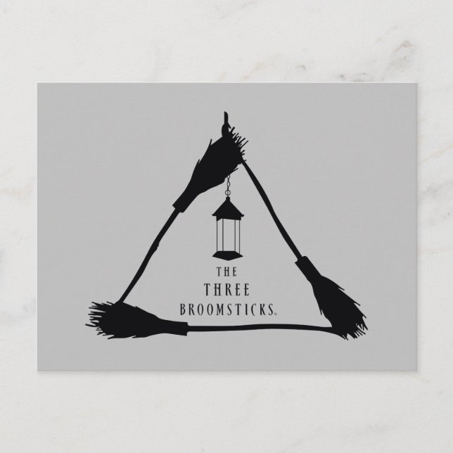 Invitation Carte Postale LE logo TROIS BROOMSTICKS™ (Devant)