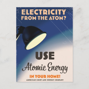 Invitation Carte Postale L'électricité de l'atome?
