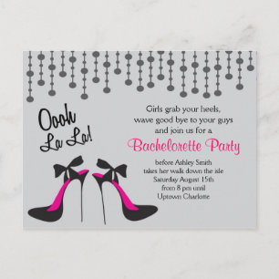 Invitation Carte Postale les idées de partie de bachelorette Party/nuit de