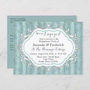 Invitation Carte Postale Les tons pastel doux de Sage Green