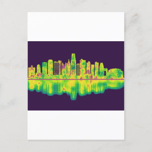 Invitation Carte Postale Ligne Skyline de Kansas City Missouri