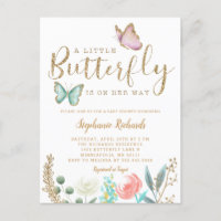 Little Butterfly est sur son chemin Baby shower d'
