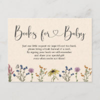Livres De Baby shower Fleur sauvage vintage Pour B