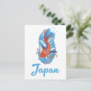 Invitation Carte Postale logo Japan Fishing