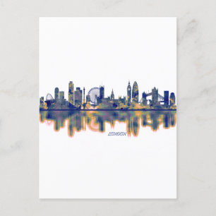 Invitation Carte Postale Londres Skyline
