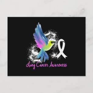 Invitation Carte Postale Lung Awareness Pearl Ribbon