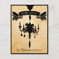 Lustre victorien ・ noir et crème RSVP