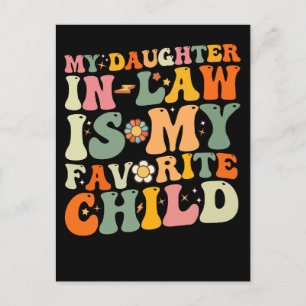Invitation Carte Postale Ma Fille En Droit Est Mon Enfant Préféré Super