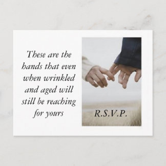 Invitation Carte Postale Mains