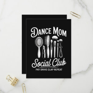 Invitation Carte Postale Maman du club social de maman de danse