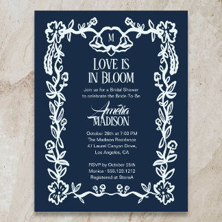 Invitation Carte Postale Mariage dans les Budgets Fleurit l'Amour Salle de 