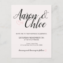 Mariage de calligraphie minimaliste délicat