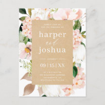 Mariage floral Kraft & Blush Spring
