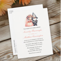 Mariage Whimsical Gnome Woodland Orange Garden