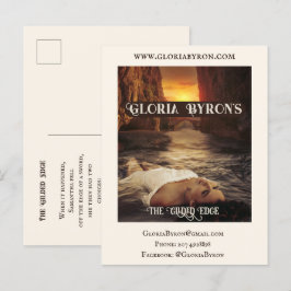 Invitation Carte Postale Matériel promotionnel de l'auteur Bordure dorée