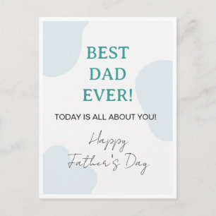 Invitation Carte Postale Meilleur Papa du Monde - Fête des Pères Simple