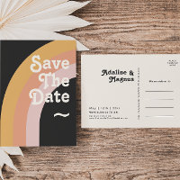 Moderne Retro 70's Rainbow Dark Enregistrer la dat