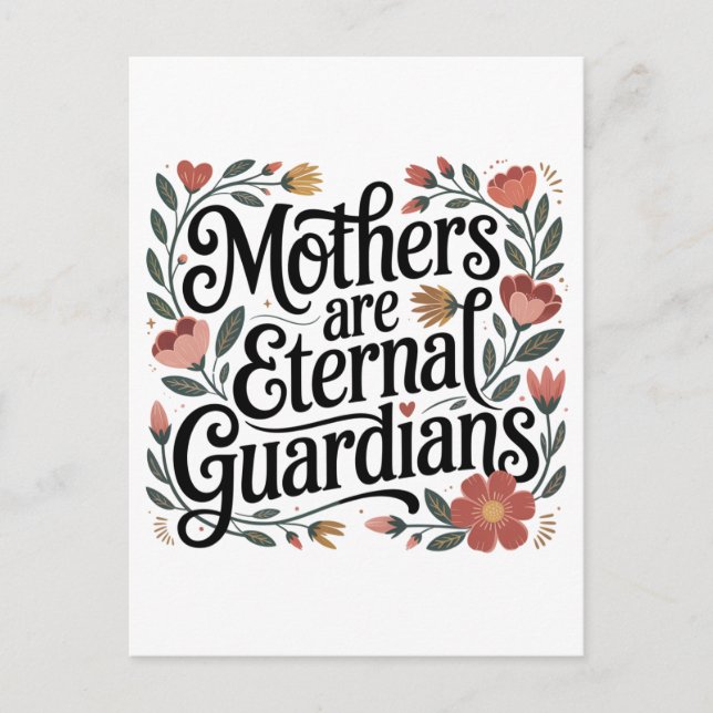 Invitation Carte Postale Mothers Are Eternal Guardians (Devant)