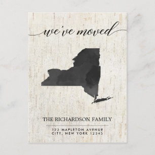 Invitation Carte Postale Moving faire-part, État de New York