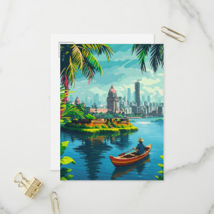 Invitation Carte Postale Mumbai Inde art mural - Inde, Mumbai affiche, Mumb