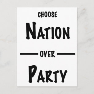 Invitation Carte Postale Nation au-dessus de collection de cadeau de partie