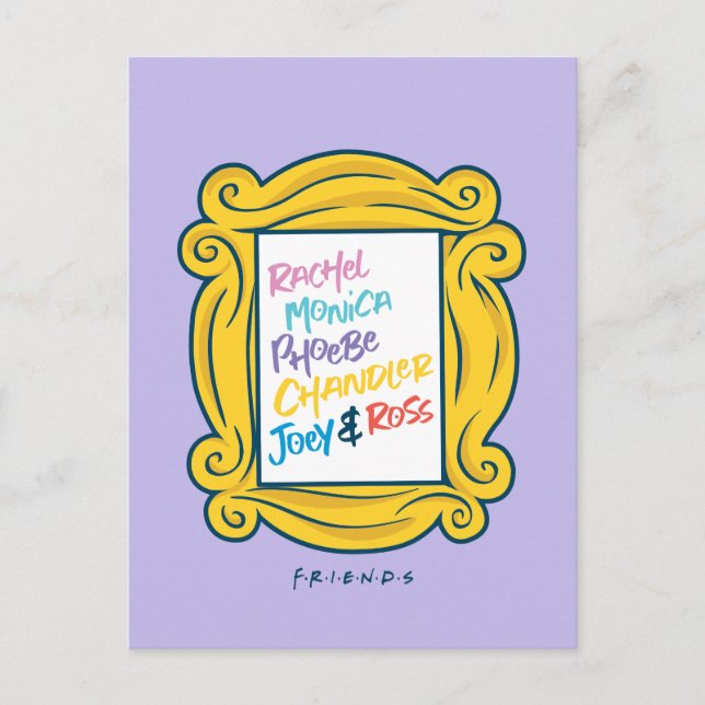 Invitation Carte Postale Noms FRIENDS™ dans Peephole (Devant)