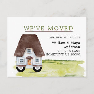 Invitation Carte Postale NOUS AVONS DÉMÉNAGÉ, Fun House on Wheels