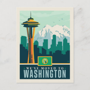 Invitation Carte Postale Nous nous sommes déplacés à Washington