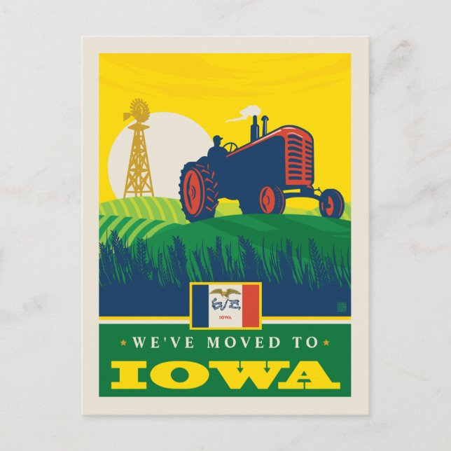 Invitation Carte Postale Nous sommes allés en Iowa (Devant)
