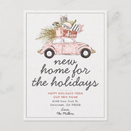 Invitation Carte Postale Nouvelle maison pour l'annonce de déménagement des