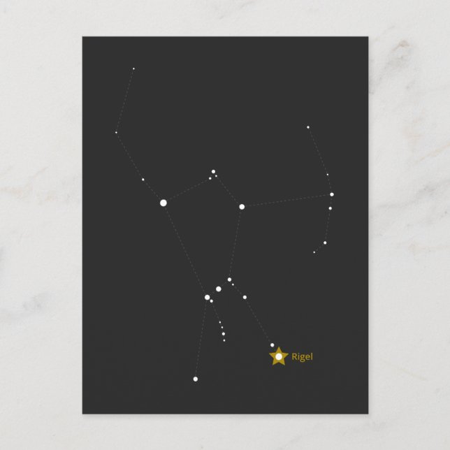 Invitation Carte Postale Orion (Calques personnalisables) (Devant)