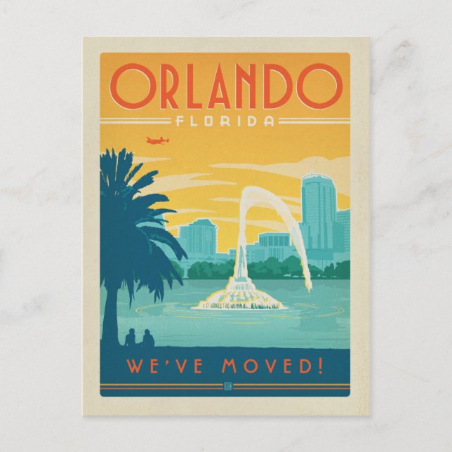Invitation Carte Postale Orlando, Floride | Nous avons déménagé (Devant)