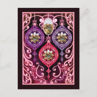 Invitation Carte Postale Ornamental Christmas - Photo Christmas card