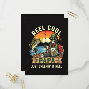 Invitation Carte Postale Papa Super Cool qui se faufile vraiment