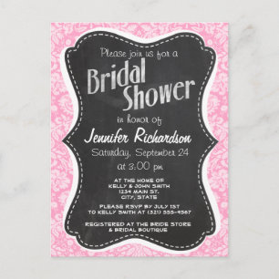 Invitation Carte Postale Patters de Damask