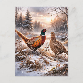 Invitation Carte Postale Pheasant 