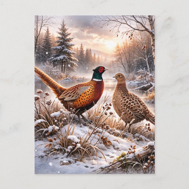 Invitation Carte Postale Pheasant  (Devant)