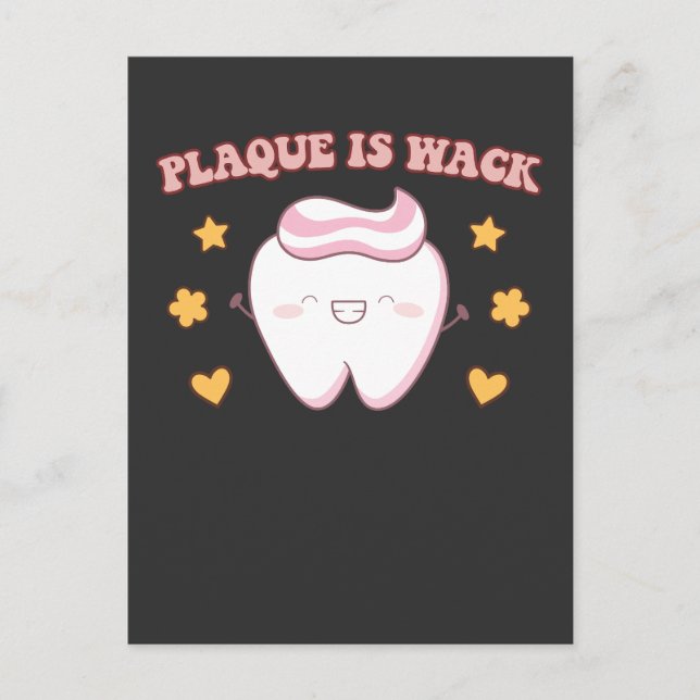 Invitation Carte Postale Plaque super est Wack Dental Hygienist (Devant)
