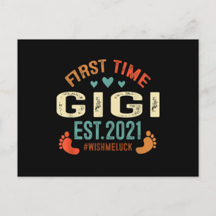 Invitation Carte Postale Première fois Gigi Est 2021 promu en Gigi 2021