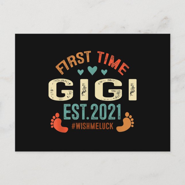 Invitation Carte Postale Première fois Gigi Est 2021 promu Gigi 2021 (Devant)